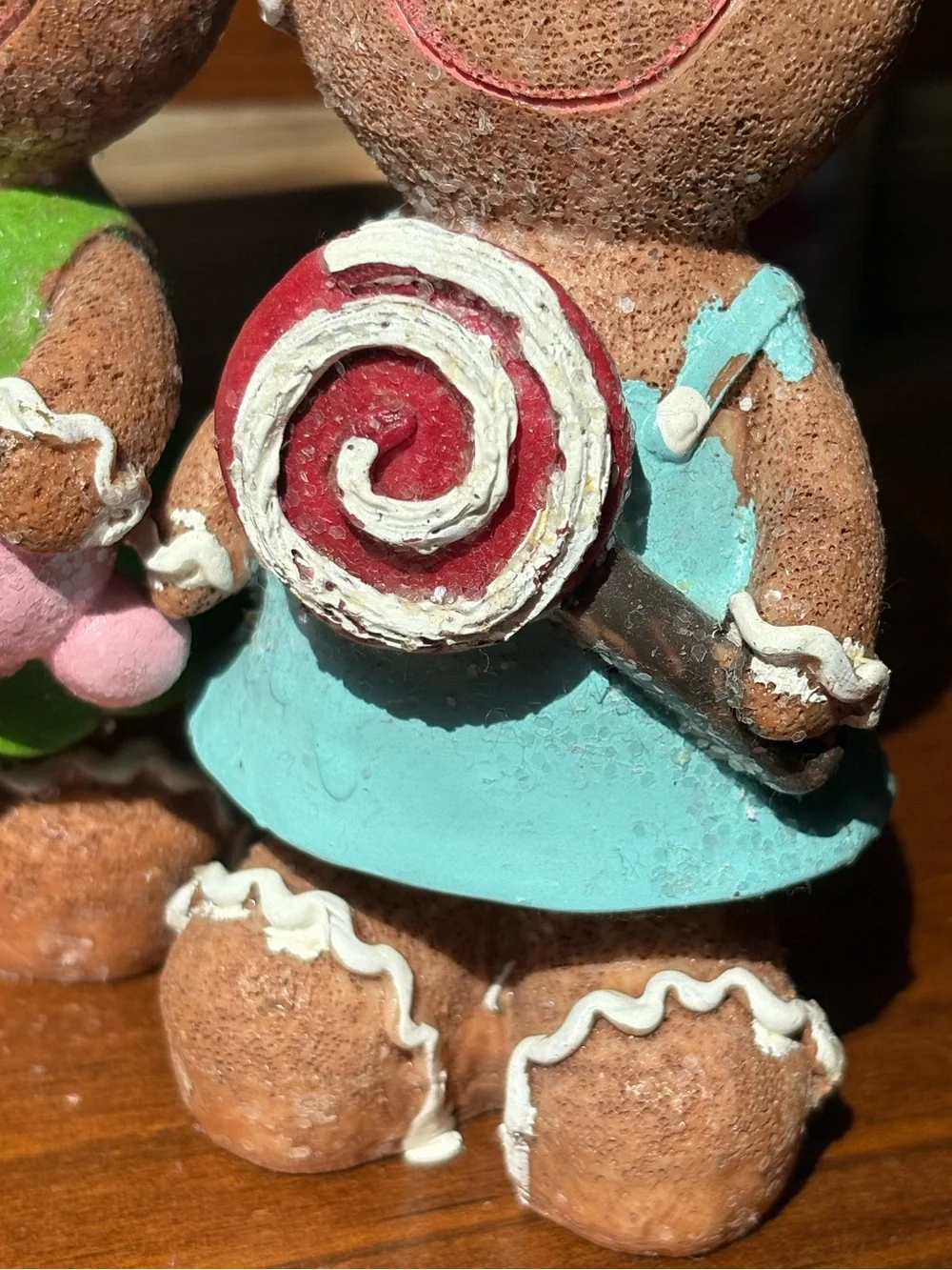 Pastel Gingerbread Figurines Set of 3 Christmas Decor